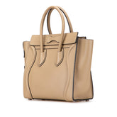 セリーヌ マイクロラゲージ ハンドバッグ 189793DRU ベージュ デューン カーフ レディース CELINE 【中古】